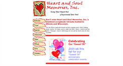 Desktop Screenshot of heartandsoulmemories.com