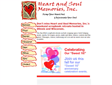 Tablet Screenshot of heartandsoulmemories.com